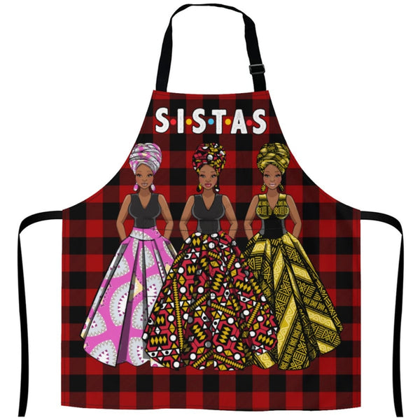 Christmas Apron For Sistas (6) One Size