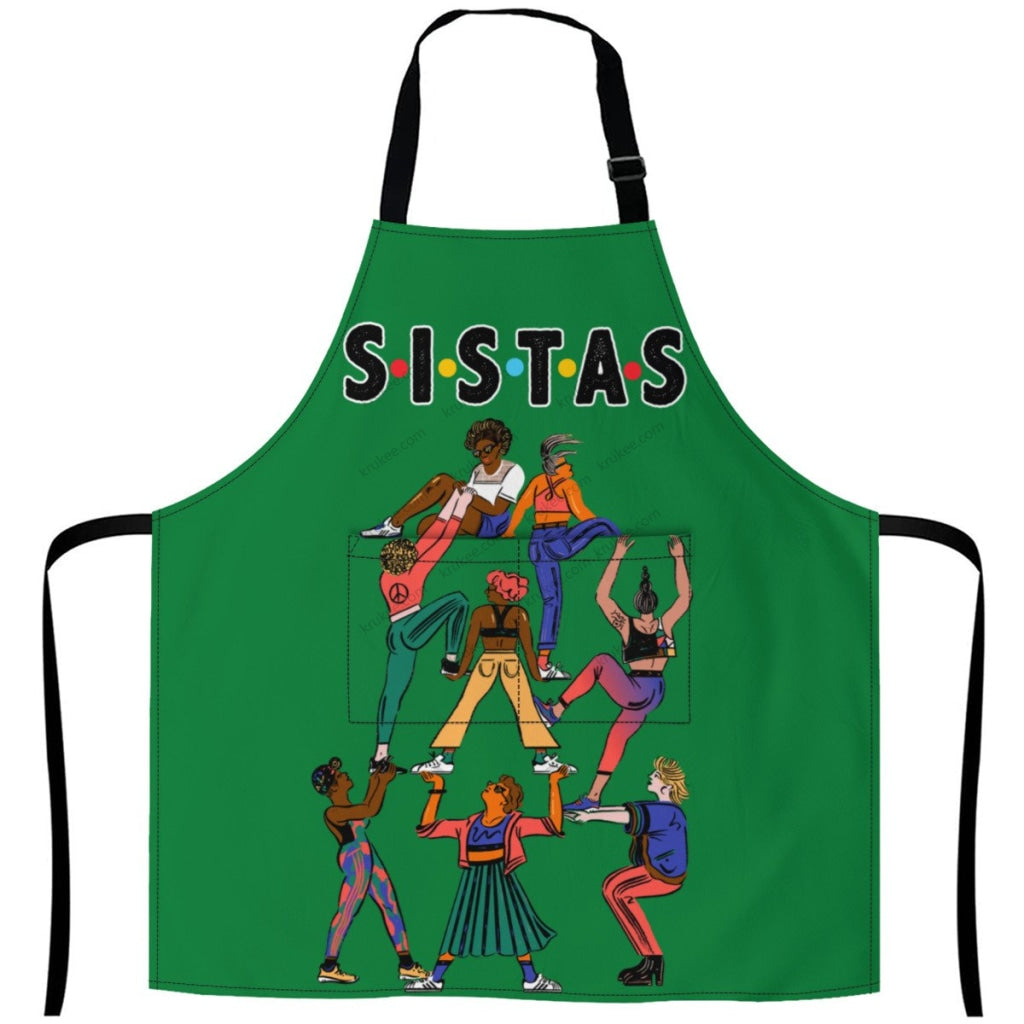 Christmas Apron For Sistas (8) One Size