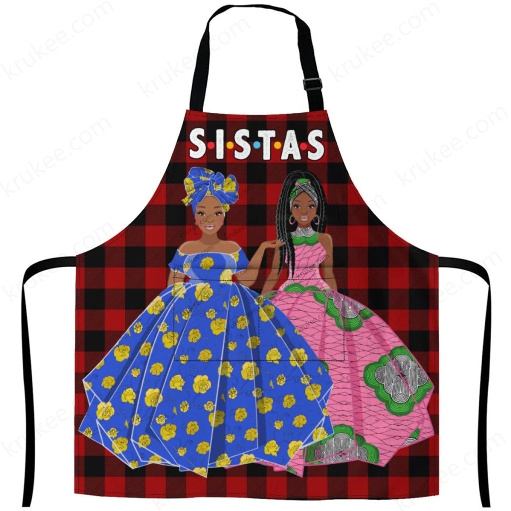 Christmas Apron For Sistas (3) One Size / C