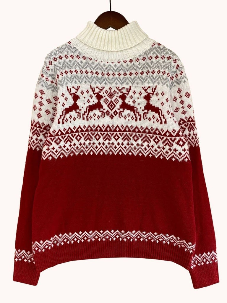 Christmas Couple Sweater Red / S