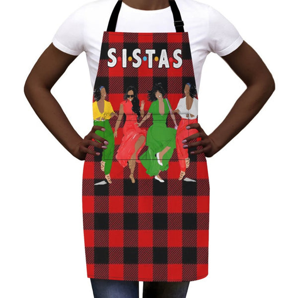 Christmas Red & Black Buffalo Apron