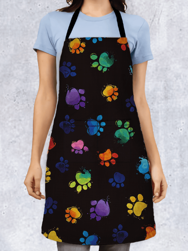 Color Animal Footprints Apron