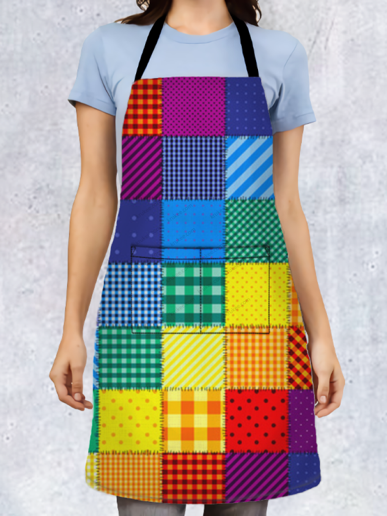 Color Grid Apron