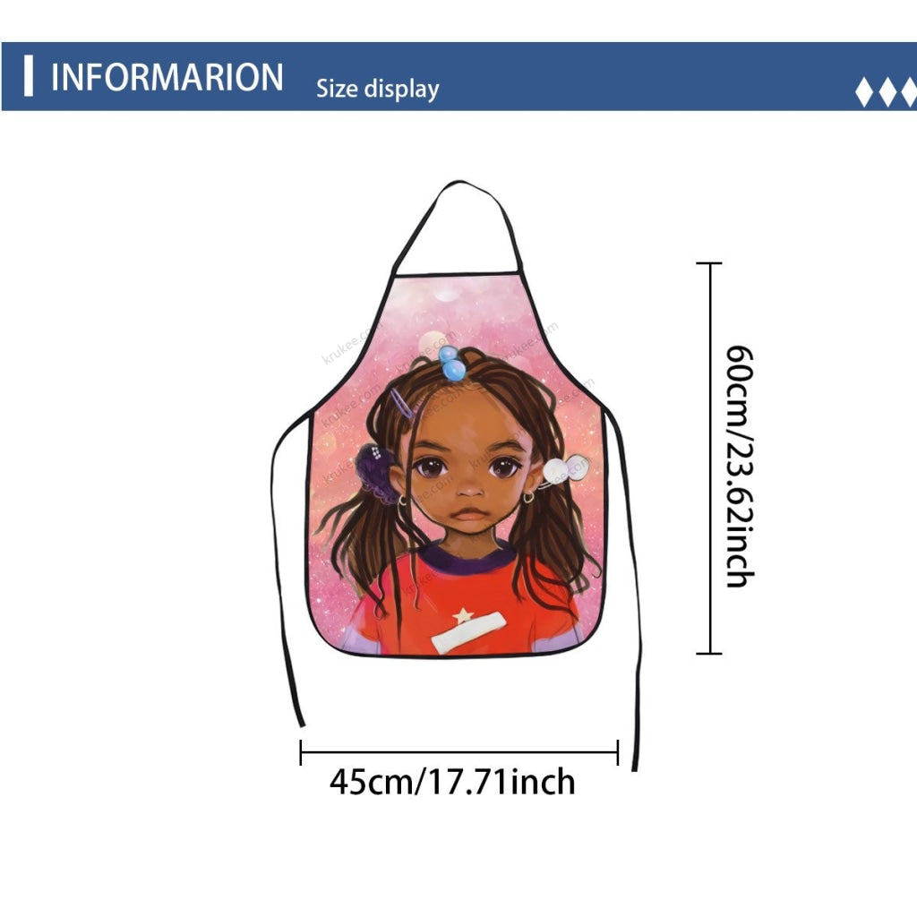 Cute Little Girl Printed Apron