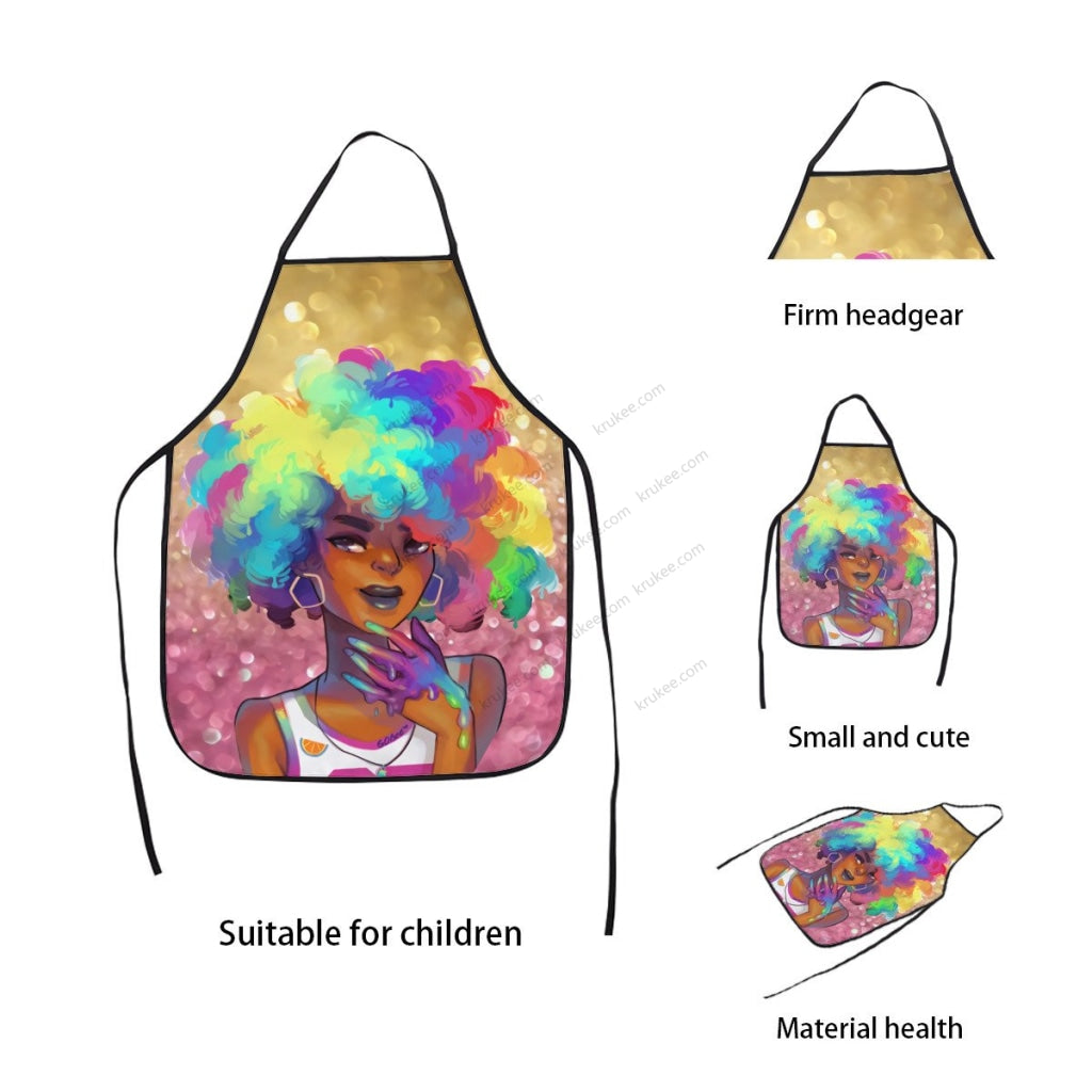 Cute Little Girl Printed Apron