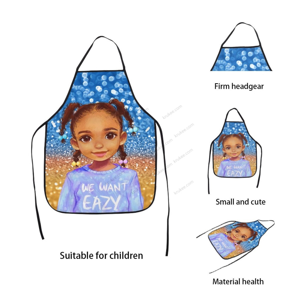 Cute Little Girl Printed Apron