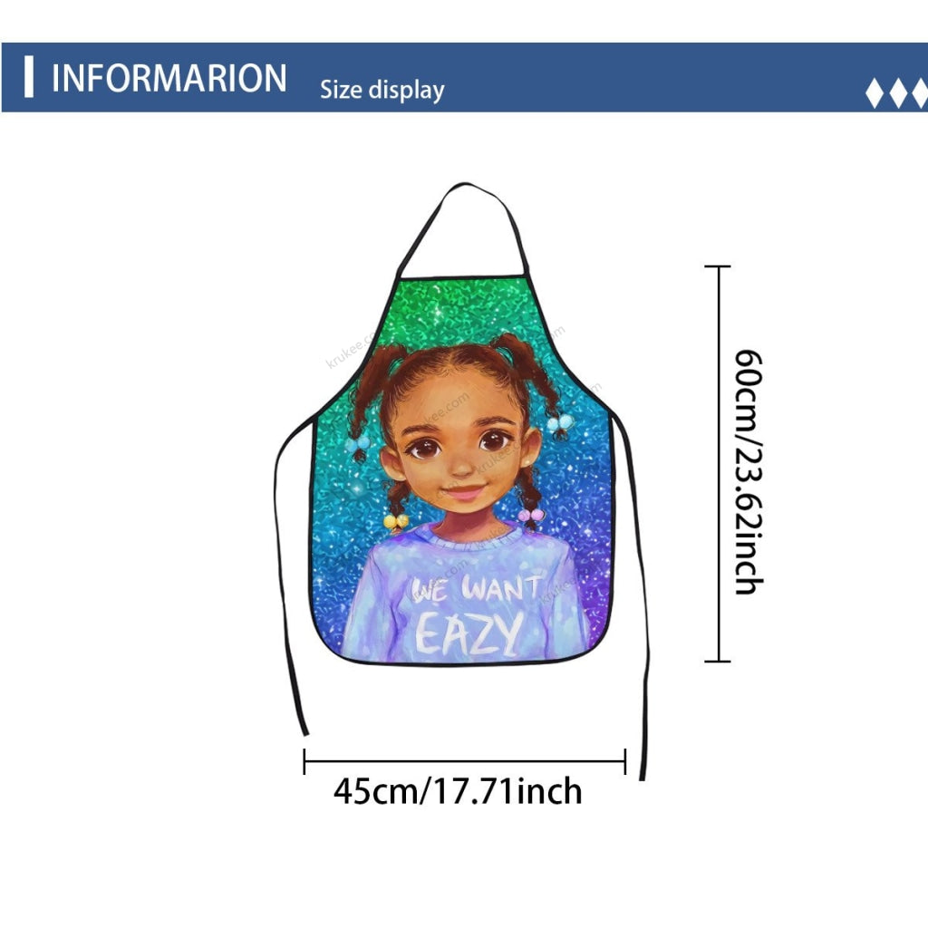 Cute Little Girl Printed Apron