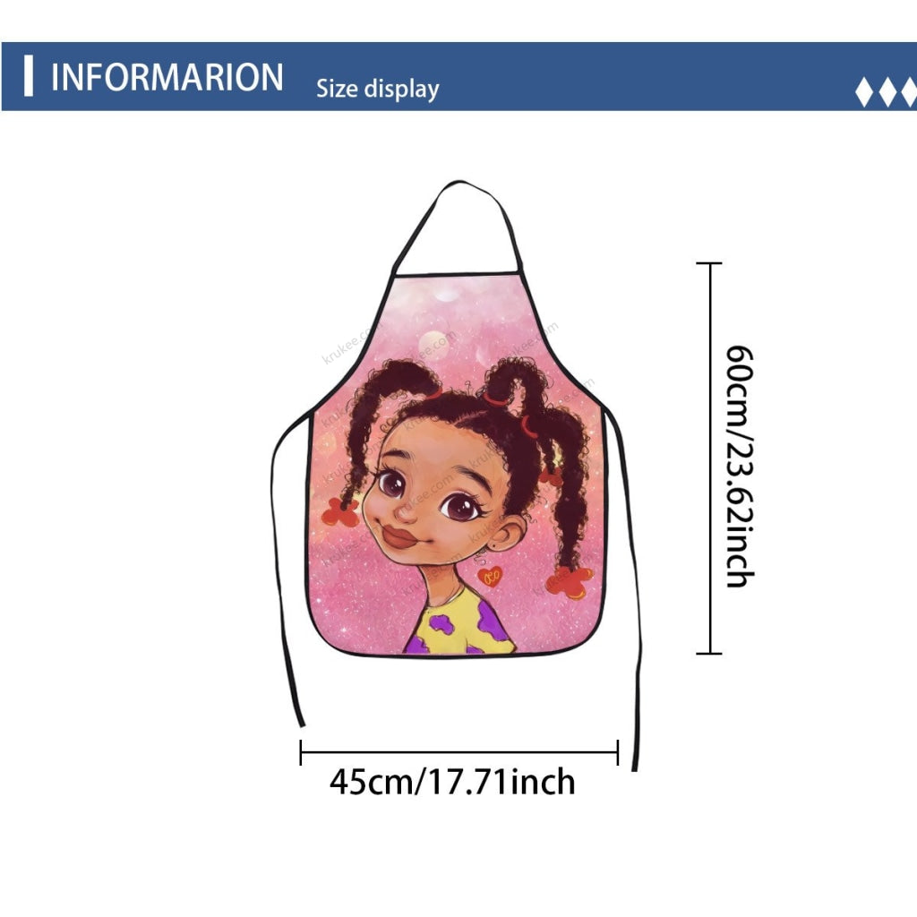 Cute Little Girl Printed Apron