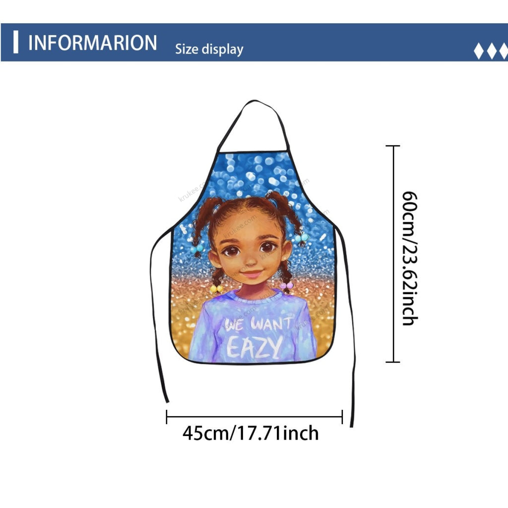 Cute Little Girl Printed Apron