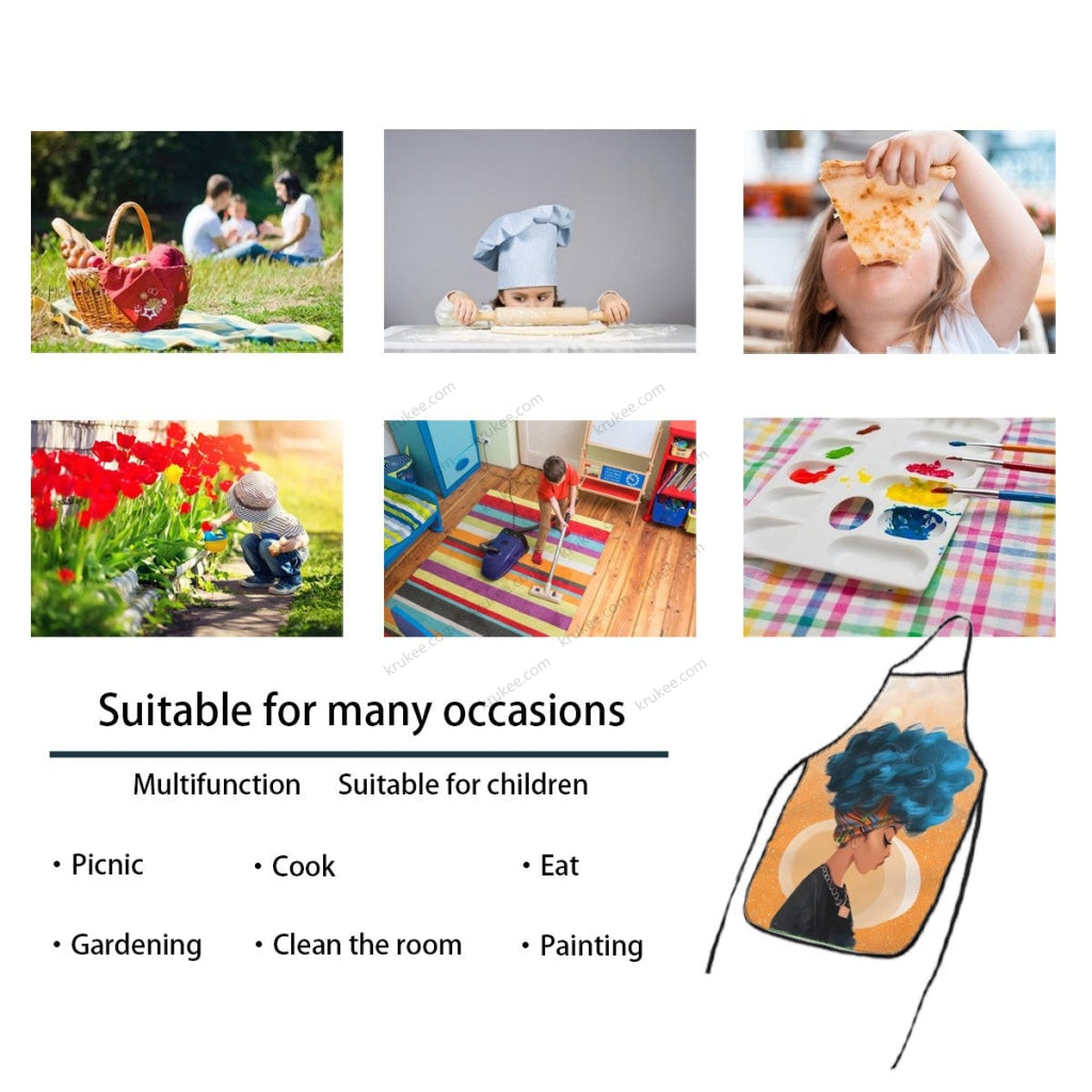 Cute Little Girl Printed Apron