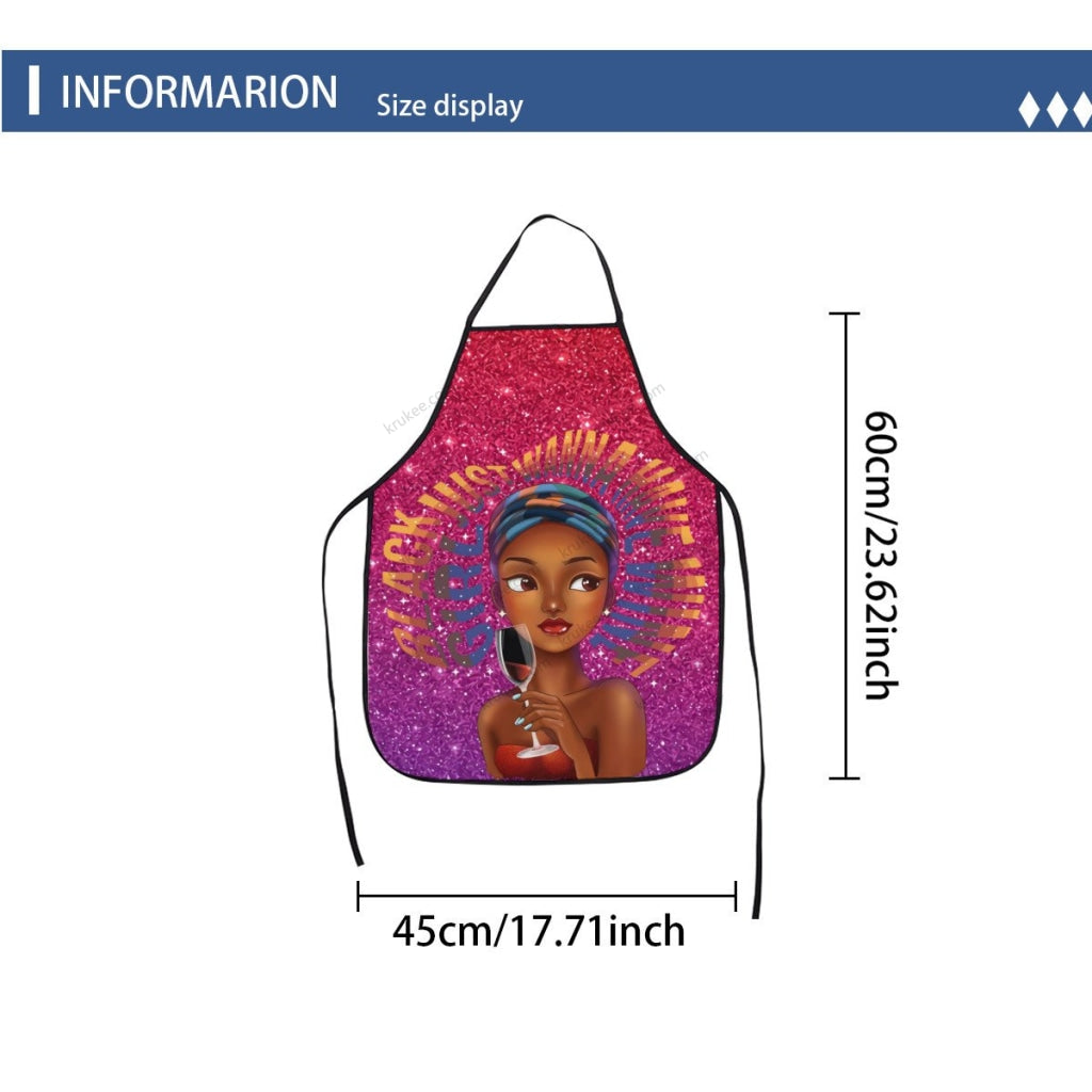 Cute Little Girl Printed Apron