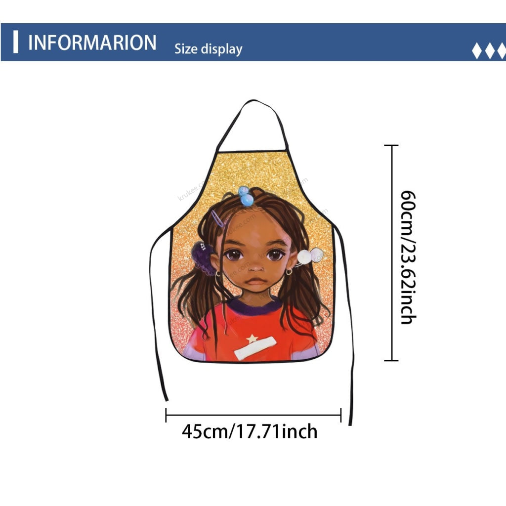 Cute Little Girl Printed Apron