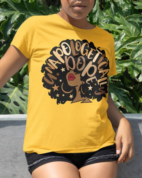 Dope Black Woman Classic T-Shirt Yellow / Xs T