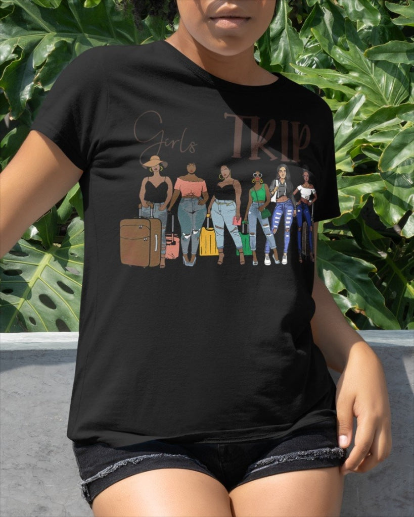 Girls Trip 6 Classic T-Shirt Black / Xs T
