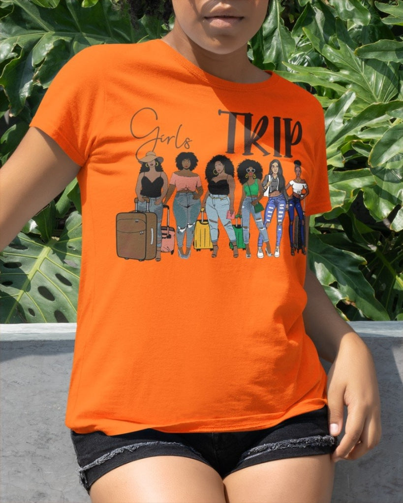 Girls Trip 6 Classic T-Shirt Orange / Xs T