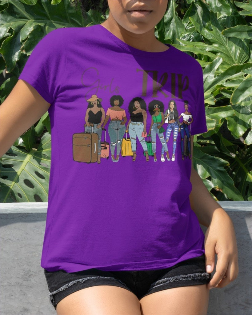Girls Trip 6 Classic T-Shirt Purple / Xs T