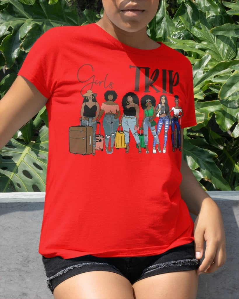 Girls Trip 6 Classic T-Shirt Red / Xs T