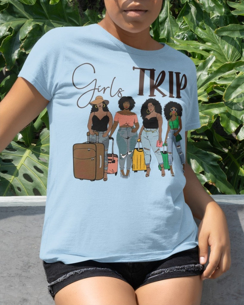 Girls Trip Classic T-Shirt Sky Blue / Xs T