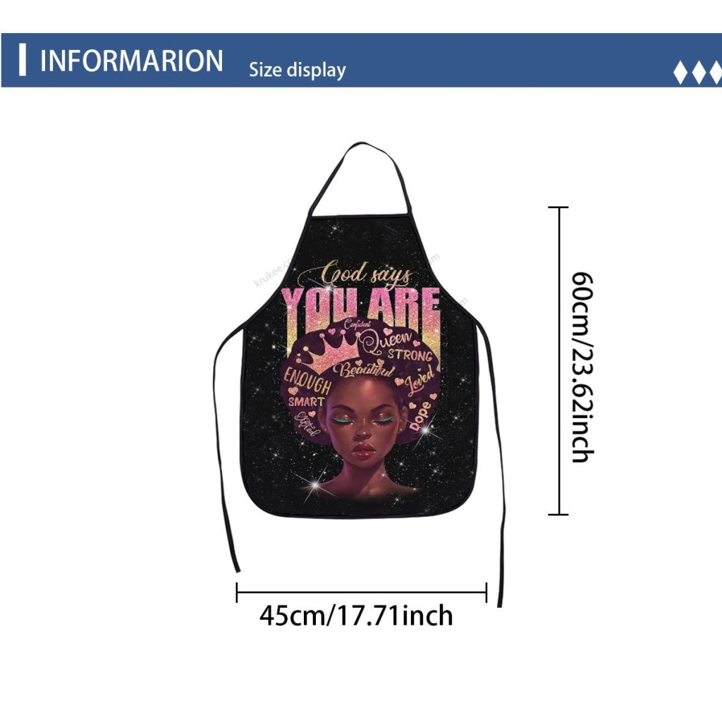 God Say You Are Printed Kids Apron