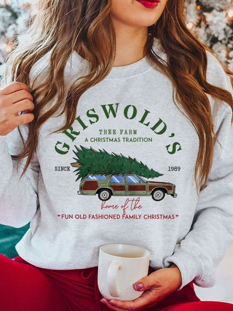 Griswolds Tree Farm Sweatshirt Lightgrey / S Sweatshirt