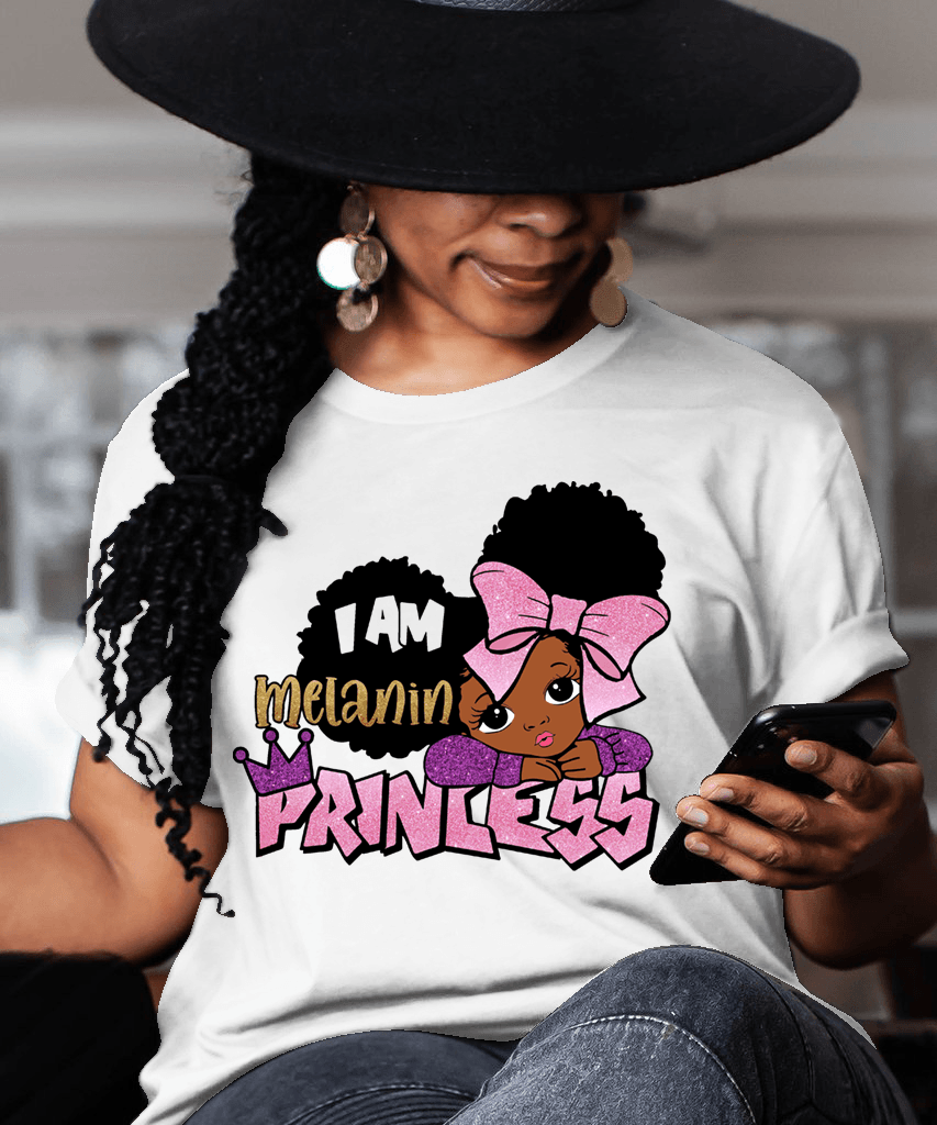 I Am Melanin Princess Tshirt T
