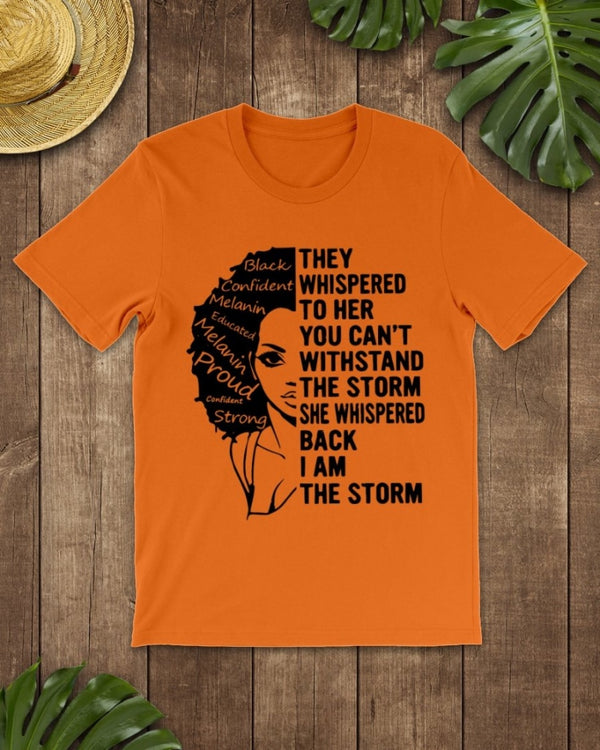 I Am The Storm Classic T-Shirt Orange / Xs T