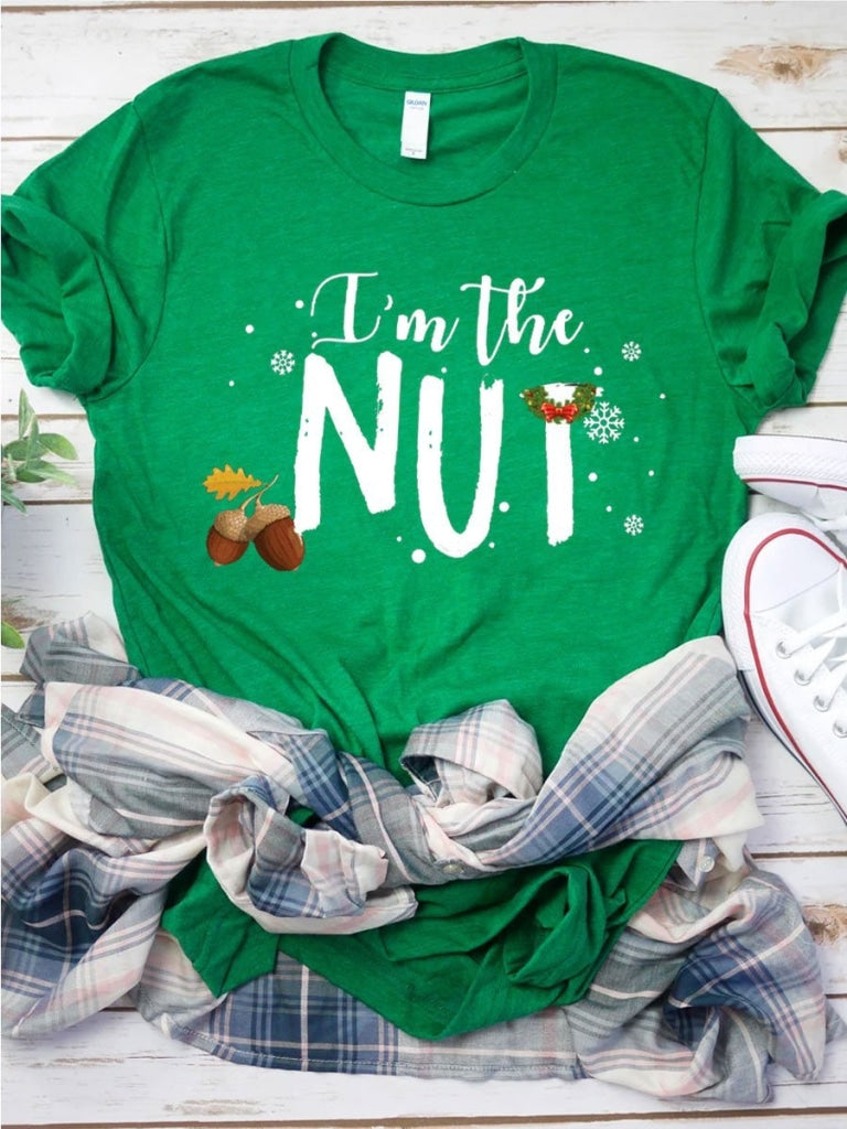 Im The Nut Cracker Matching Christmas T-Shirt Green / Mens S T-Shirt