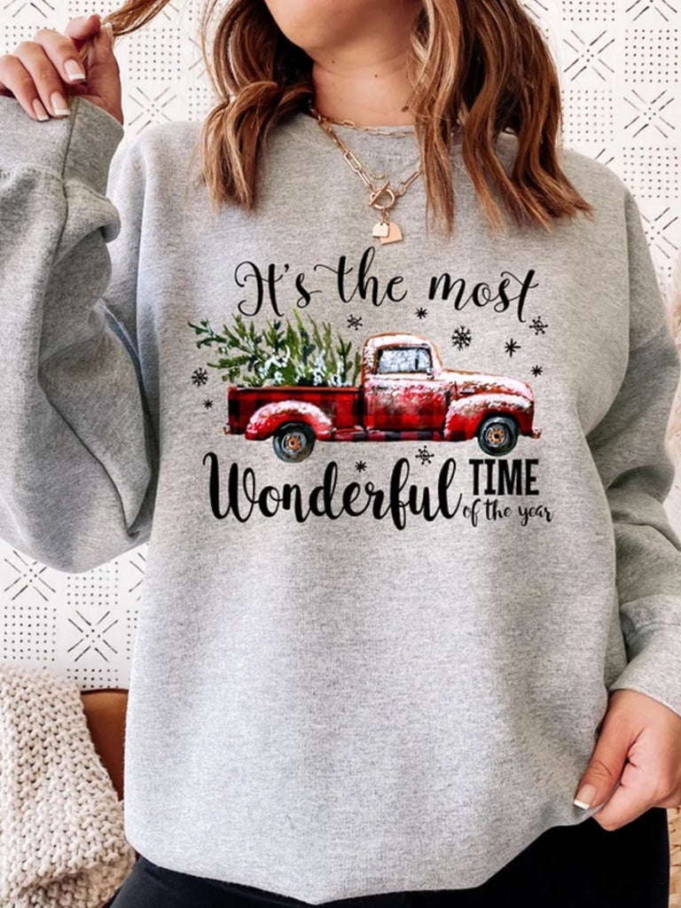 Its The Most Wonderful Time Of Year Sweatshirt Grey / Mens S Sweatshirt
