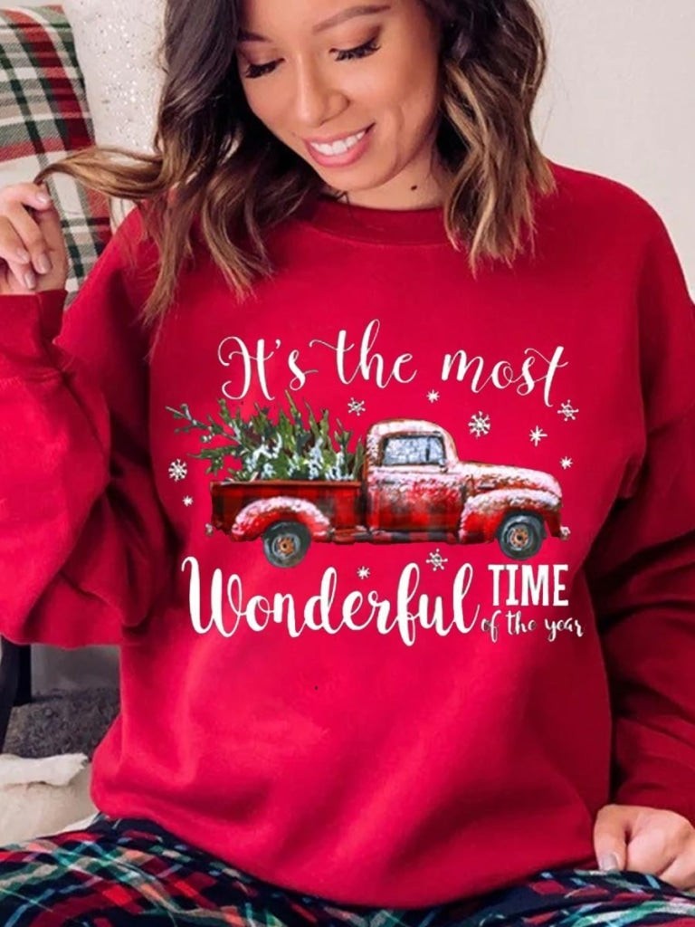 Its The Most Wonderful Time Of Year Sweatshirt Red / Mens S Sweatshirt