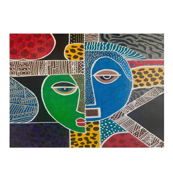 Passa - Contemporary African Artwork Apron Microfiber Drying Mat White / One Size