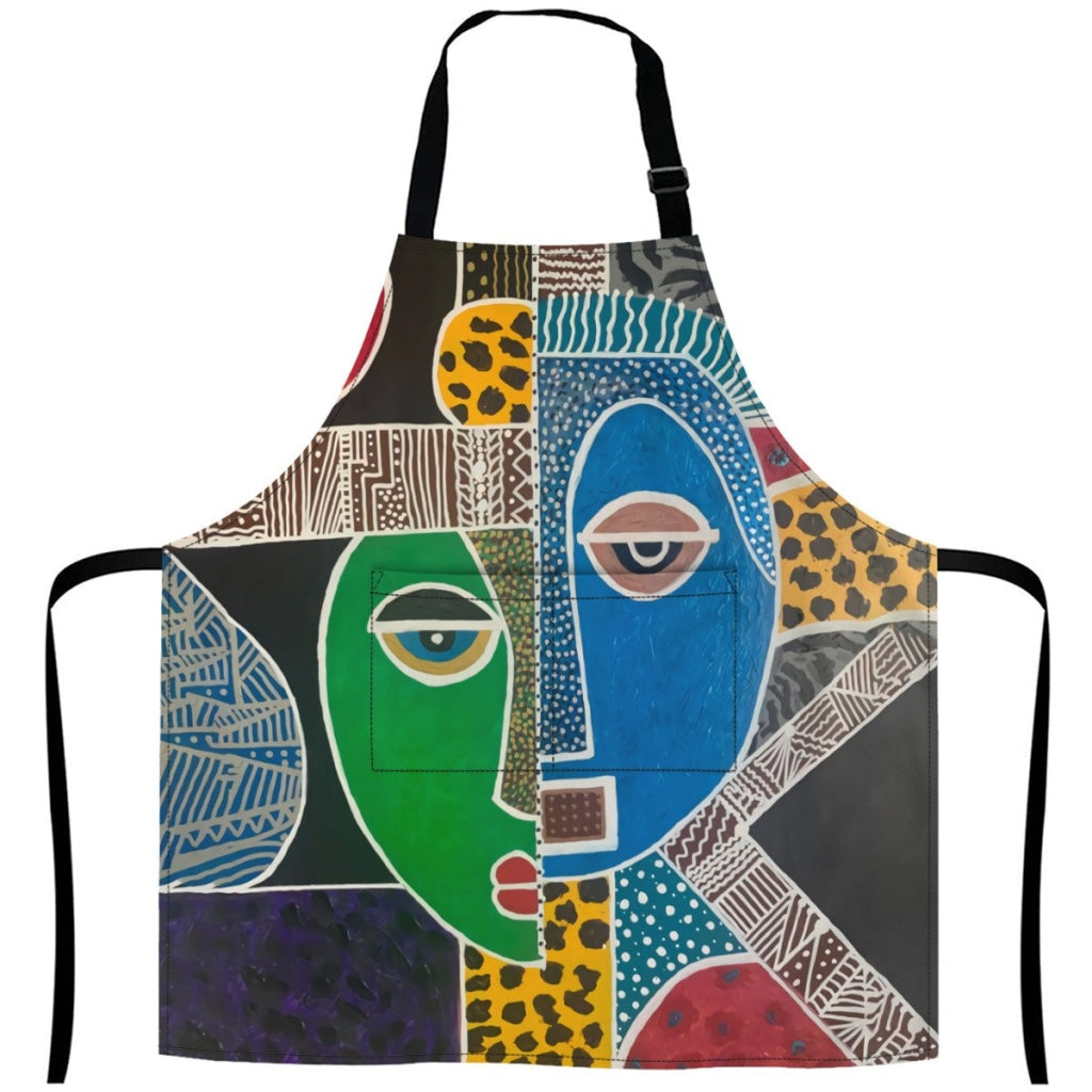 Passa - Contemporary African Artwork Apron White / One Size