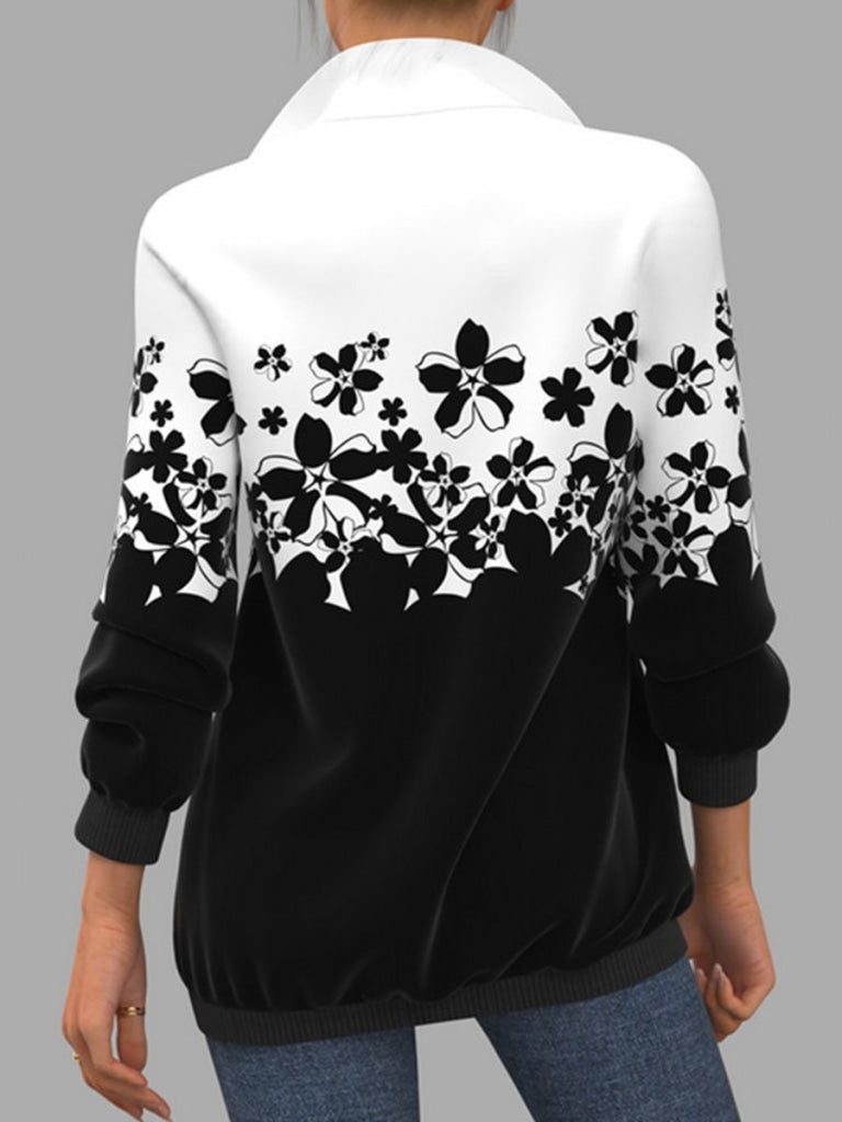 Print Zips Sweatshirt Sweatshirt