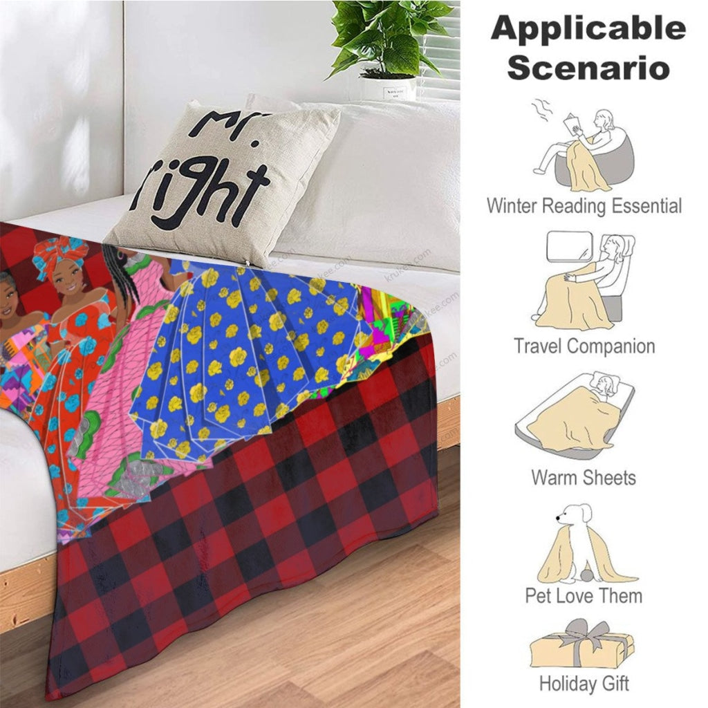 Sistas 6 Flannel Blanket