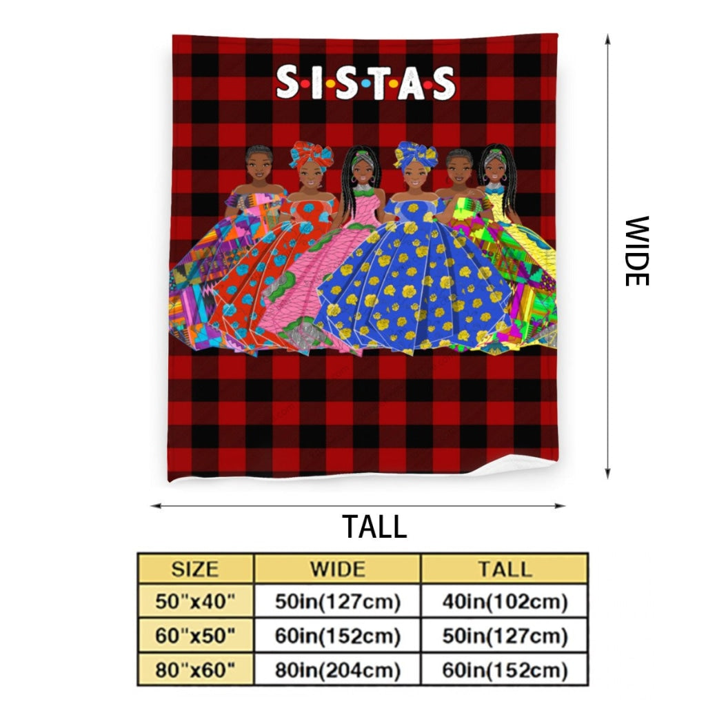Sistas 6 Flannel Blanket