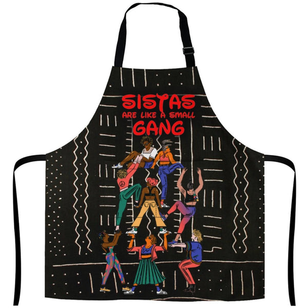 Sistas Like A Small Gang - Black -More Sisters White / One Size