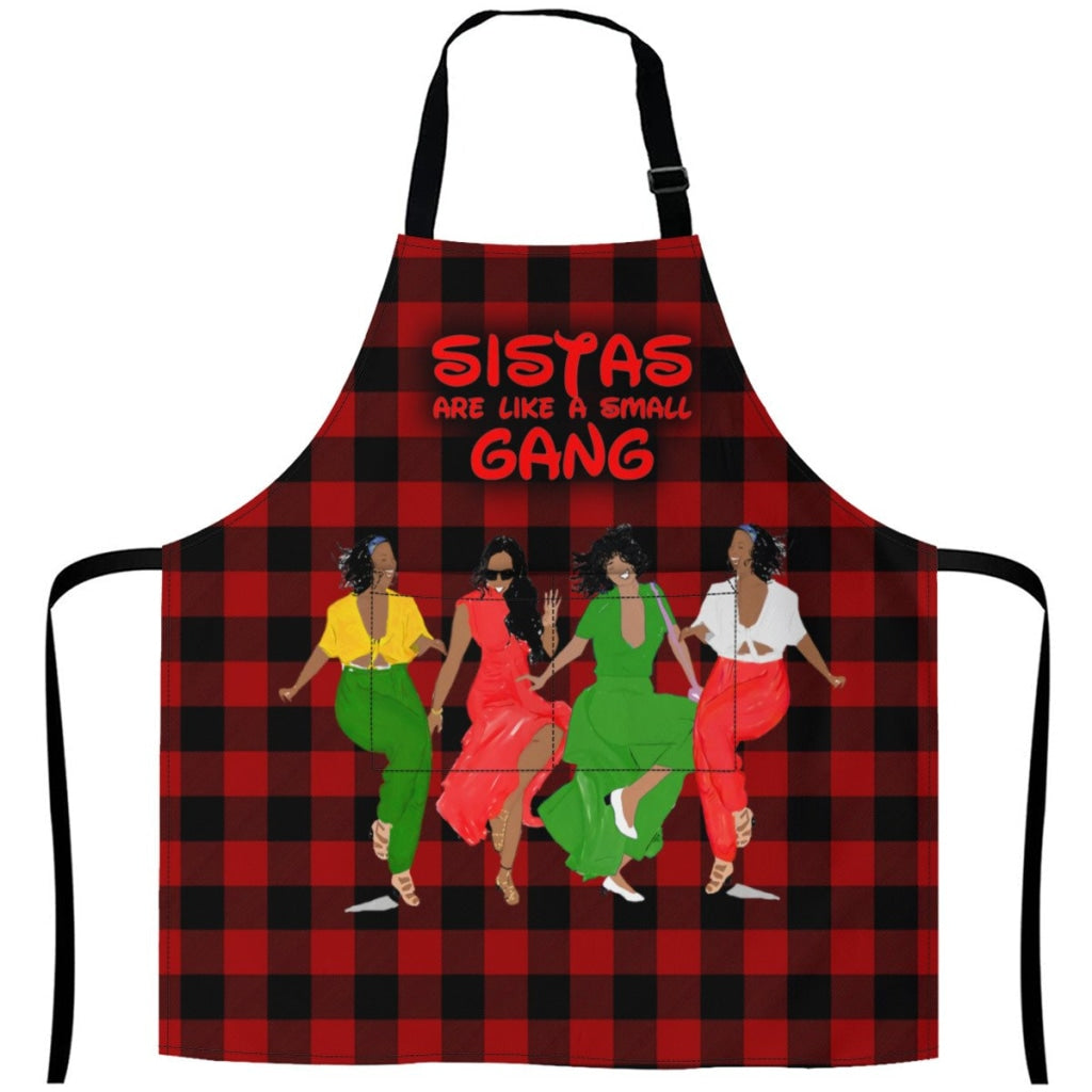 Sistas Like A Small Gang - Redblack -4 Sisters Rock White / One Size