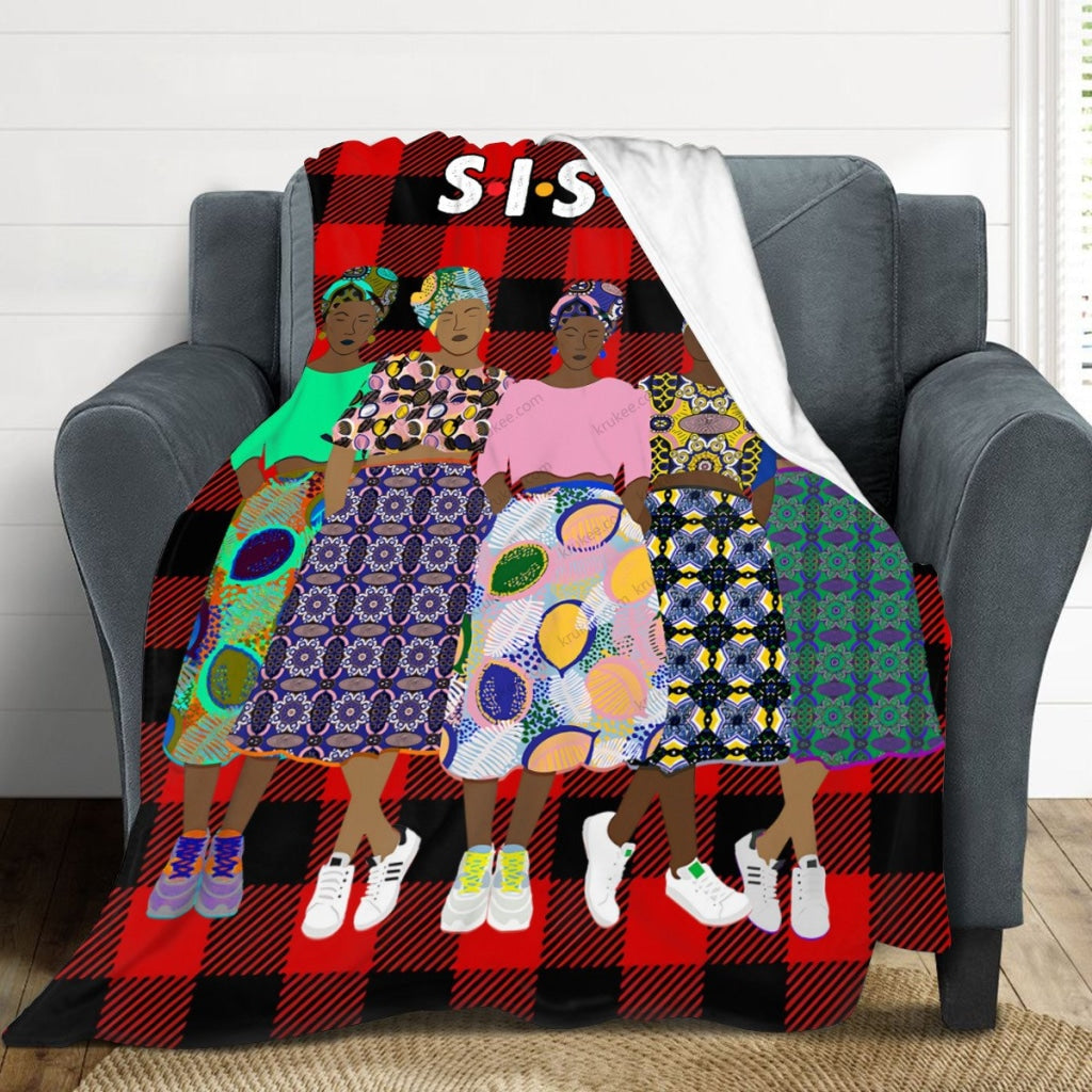 Sistas(5)Flannel Blanket