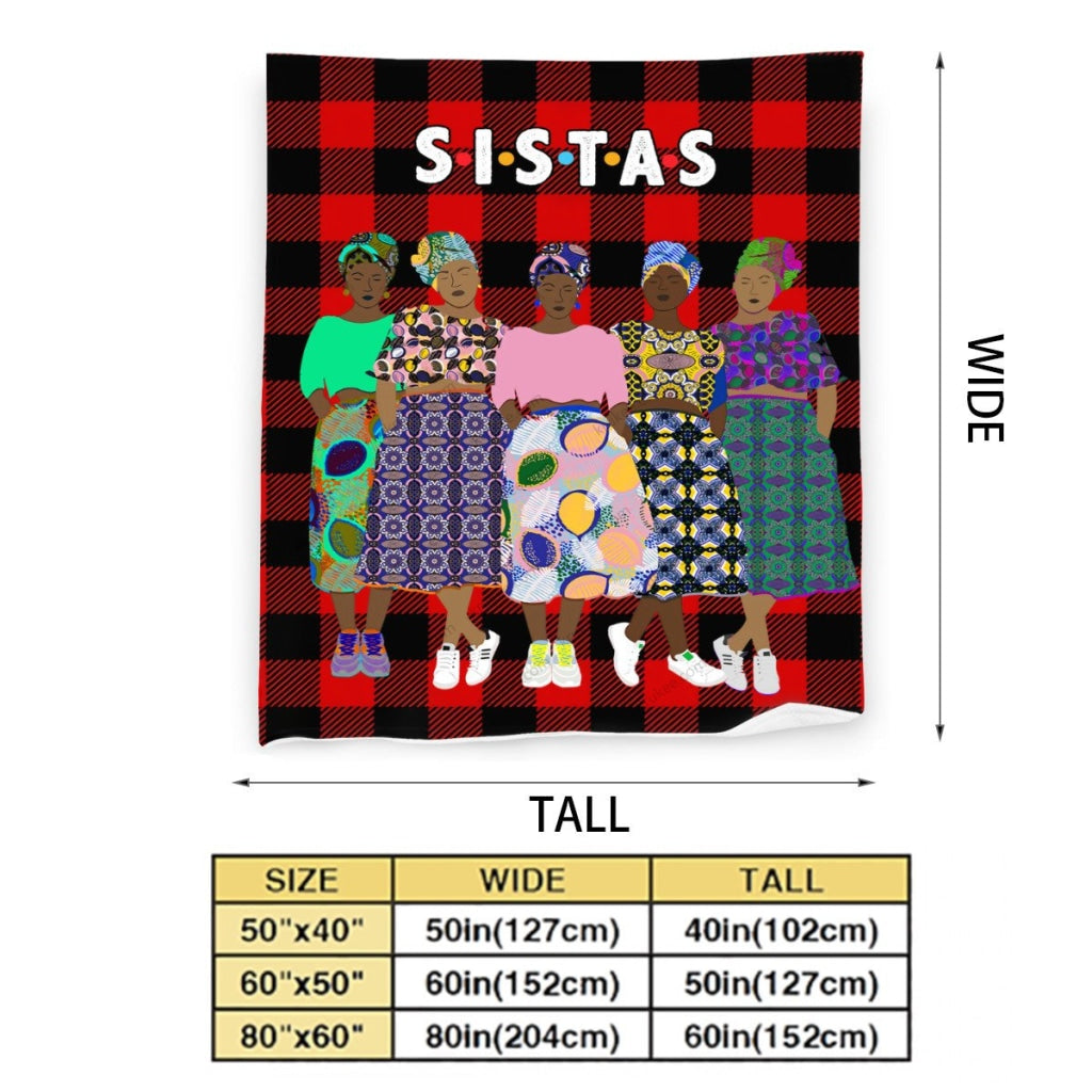 Sistas(5)Flannel Blanket