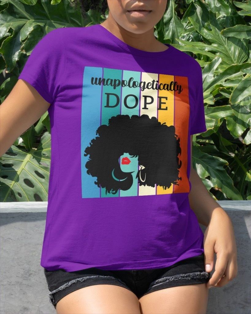 Unapologetically Dope Classic T-Shirt Purple / Xs T
